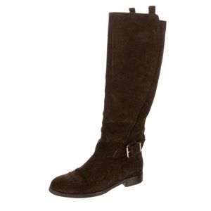 CHRISTIAN DIOR Brown Suede Boots
